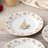 Noritake Holly & Berry Gold Set Of 4 Assorted Appetizer Plates, 6-1/4"