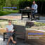 Folding Picnic Outdoor Table Convertible Bench Patio Dining Set-41418051