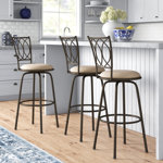 Basche Swivel Adjustable Height Bar Stool