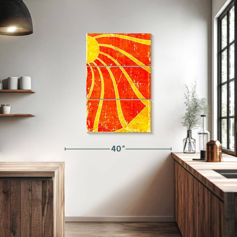Rayons de soleil grunge Kerner, H 38 po x l 24 po