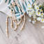2,2 m de guirlande de perles en bois de style rustique campagnard