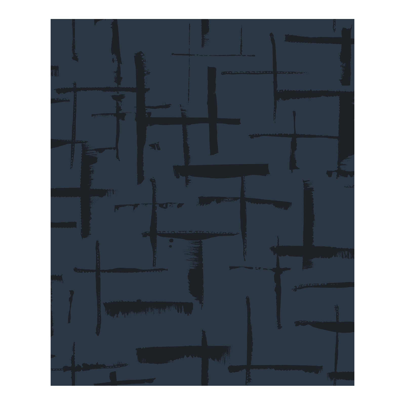 Niseko Modern Abstract Wallpaper, Yale Blue