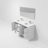 Lafarre 60 in W x 20 in D Double Bath Vanity Mirror and Gun Metal Faucet Set-104785322-113113418