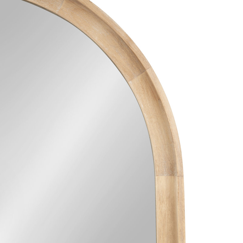 Branwell Wood Mirror, 36" x 24", Light Beige