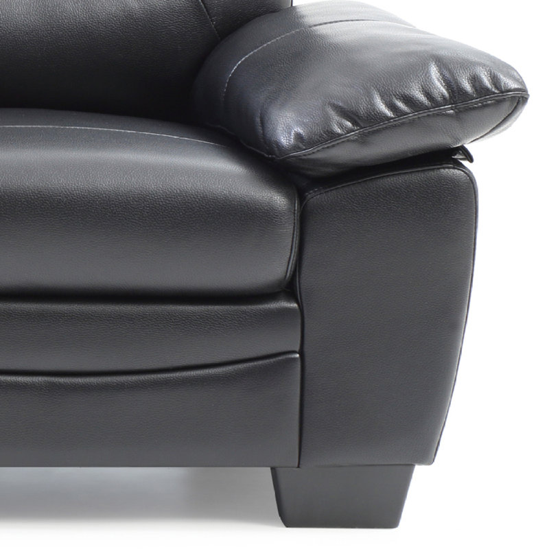 Canapé moderne Marta G677-S, noir
