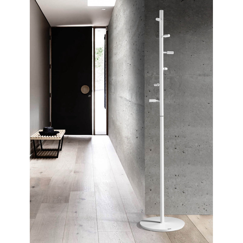 Hawkesbury Solid Wood Freestanding Coat Rack, White