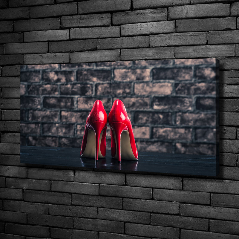 Red Heels - Wrapped Canvas Print