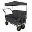 Chariot pliant 3-en-1 avec banquette, auvent et rangement-118095847