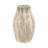 Terracotta Vase With Textured Carved Design Decorative Modern Accent Piece