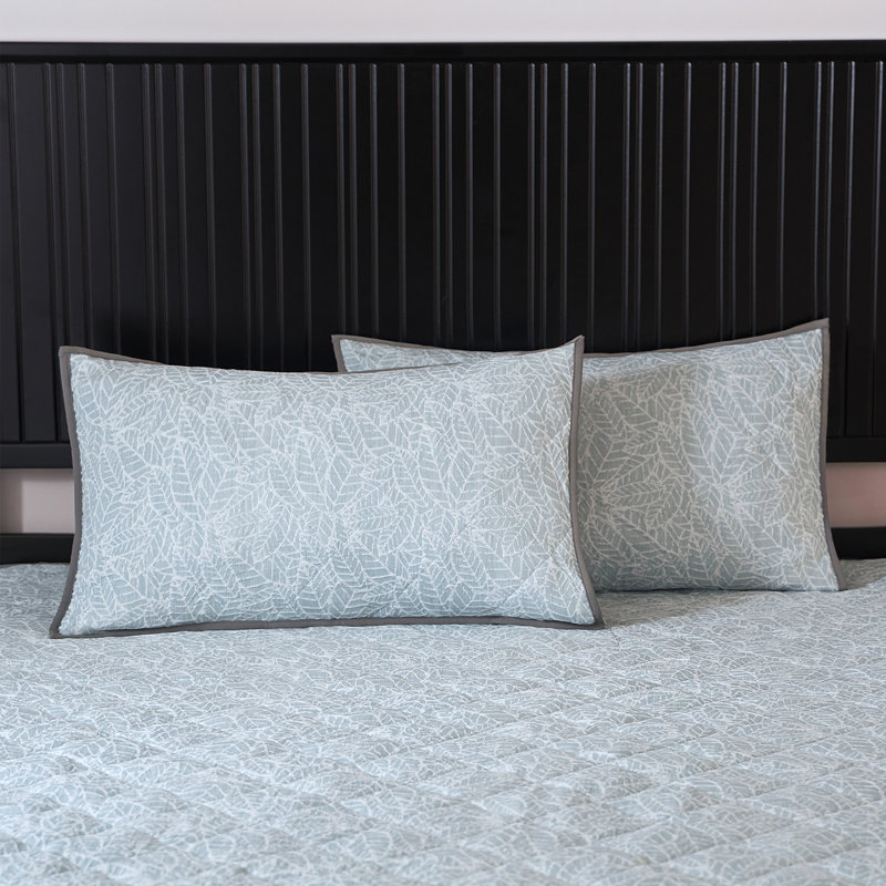 Abhipsa Luxury Jacquard Bedspread Sets, Single Bedspread - 1 Sham, Duck Egg