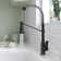 2-Function Single Handle Pull Down Kitchen Faucet with LED Base
