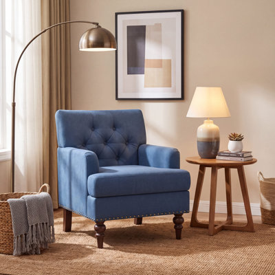 Destrie Upholstered Fabric Accent Chair