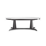 Bordeaux Oval Glass Dining Table