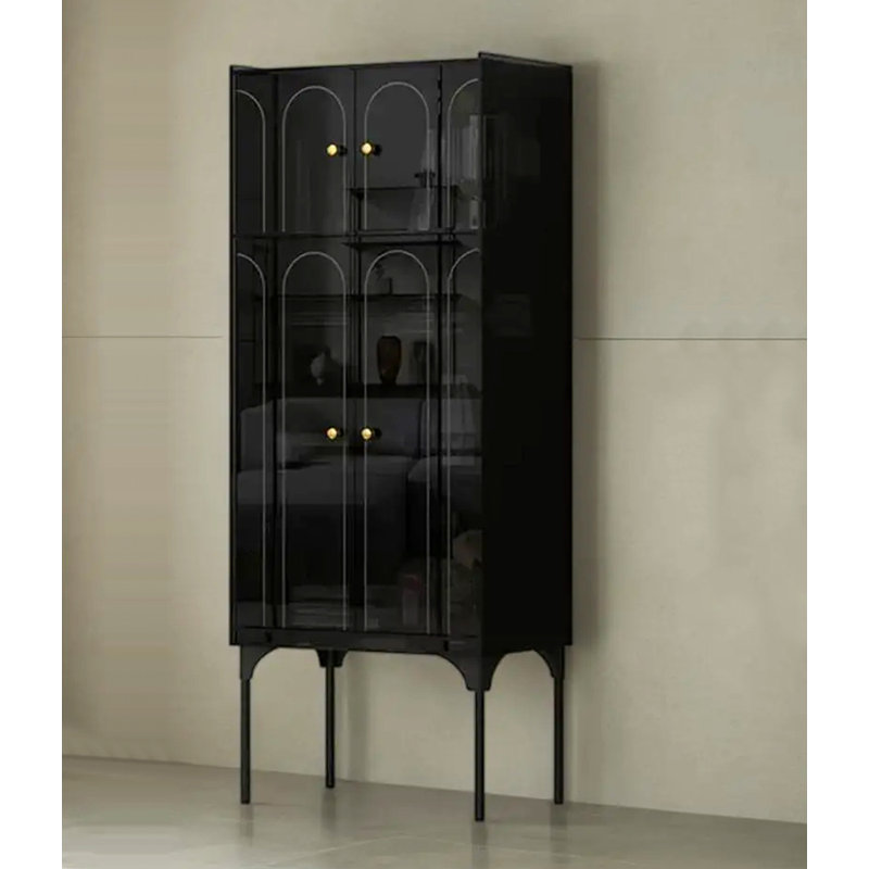 Armoire d'appoint en acrylique Light Luxury, Noir