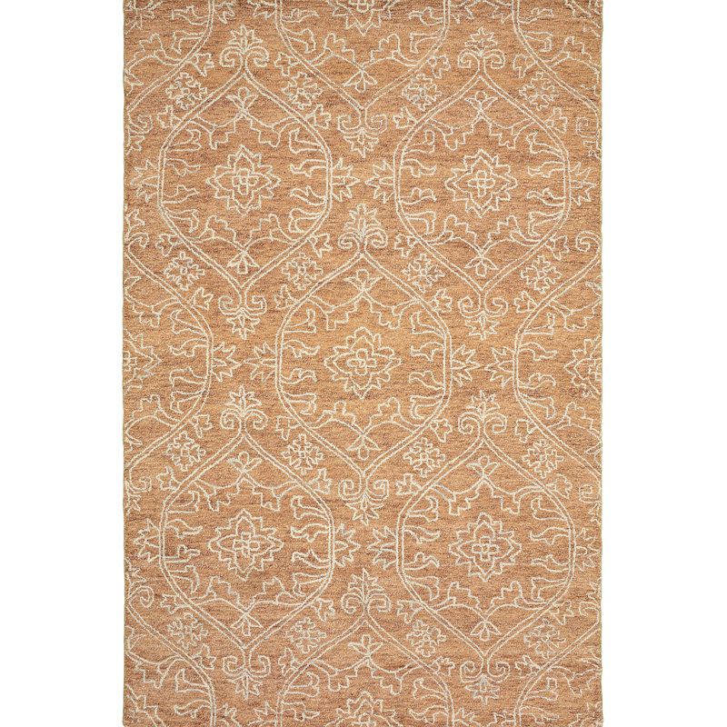 Hand Tufted Wool Floral Indoor Rug, Rectangle 9' x 12'