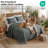 Southshore Fine Linens Vilano Oversized Quilt Set, Double-Brushed Microfiber Lightweight Quilted Bedding and 1 Pillow Sham, Twin/Twin XL Slate Grey-1001114999-1001114979