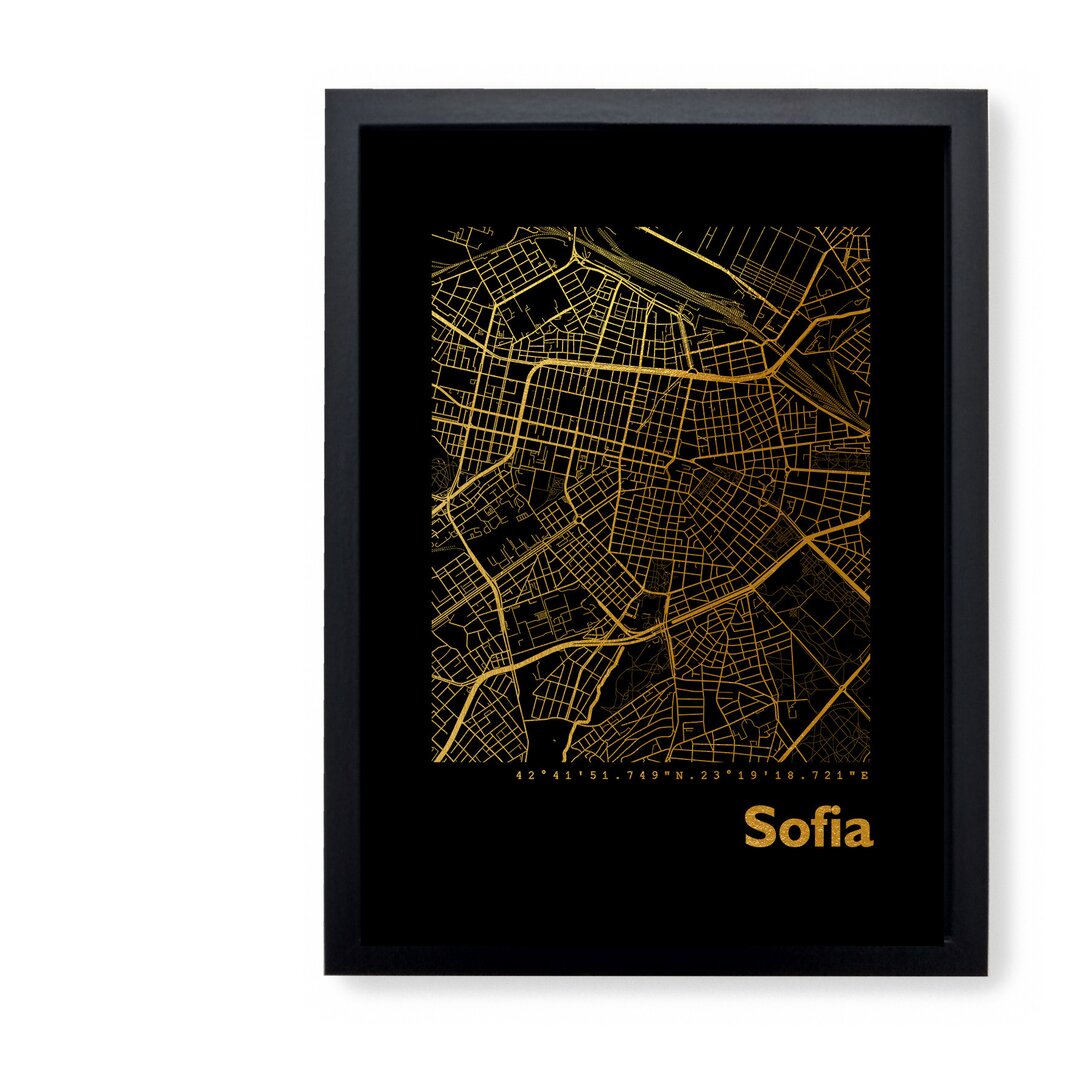 Gerahmter Grafikdruck Sofia