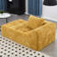 Canapé-lit en chenille pour appartement, éponge haute et design confortable jaune, appartement moderne-965444283