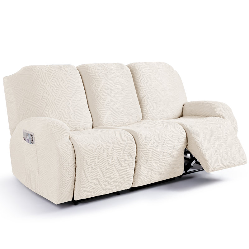 Housse extensible pour canapé 3 pièces Harriet, Ivoire ivoire