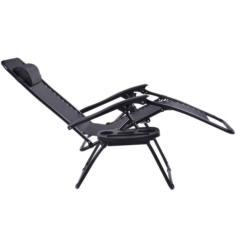 Heiss Folding Zero Gravity Chair, Gray