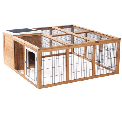 Cage à lapin soigneusement conçue pour les petits animaux de compagnie, assurant confort et jeu