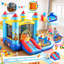 Château gonflable gonflable pour tout-petits de 2 x 10, 122 x 105 pouces avec ventilateur 470W Adam
