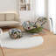 Chaise berçante moderne avec repose-pieds