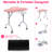 Foldable Manicure Table with Drawer