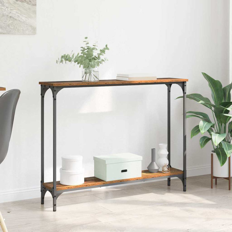 Console Table, Old Wood, 75cm H x 100cm W x 22.5cm D