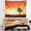Paysage paysage lever du soleil avec tapisserie arbre solitaire-28508635