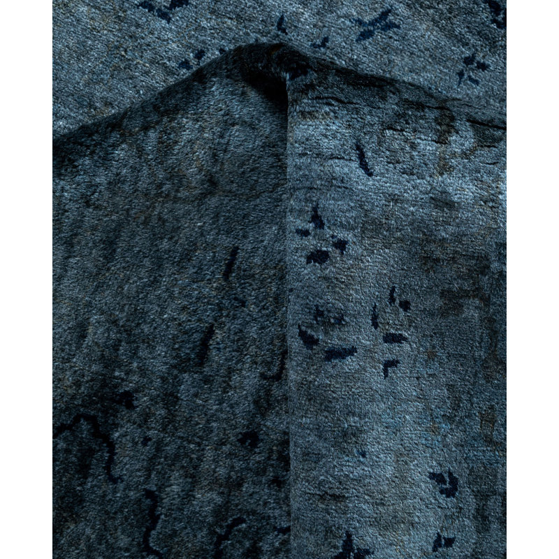 Overdyed One-of-a-Kind 2' 6" X 21' 3" Hand Knotted Area Rug