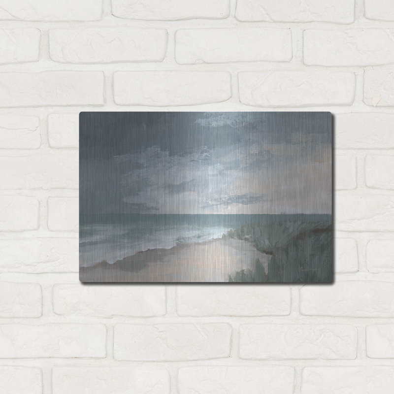 Highland Dunes «Sea View» par Pamela Munger, art mural en métal, H 12 po x l 16 po