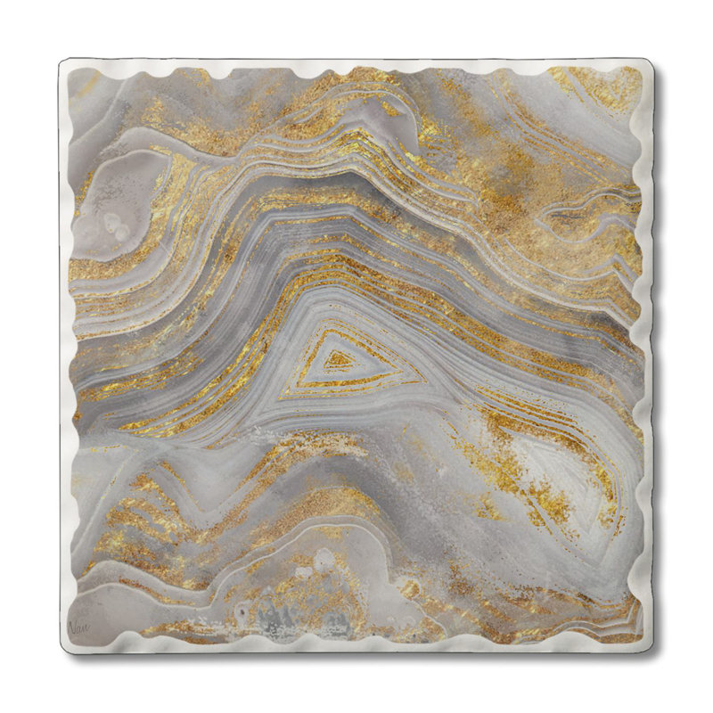 Ensemble de 4 sous-verres Agate Allure II