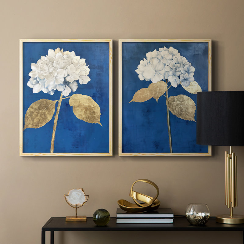 Série FLORAL Lxxxv - reproduction encadrée de qualité supérieure - prête à être accrochée - aucun clou requis - aucun clou requis