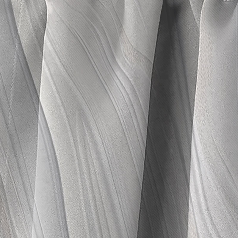 White And Gold Ripples Of Stone - Abstract Marble Blackout Abstract Curtain - 1 Panel, 52" W x 120" L