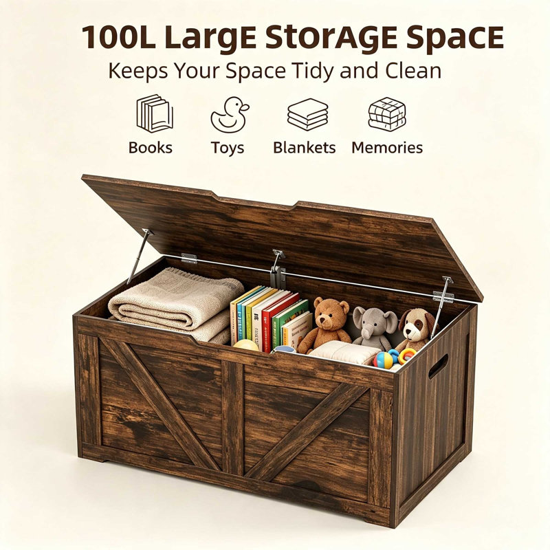 Blanket Chest, Rustic Brown