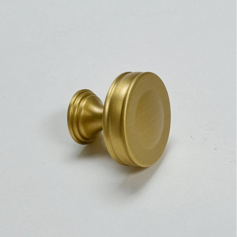 Satin Brass Elliott Round Knob