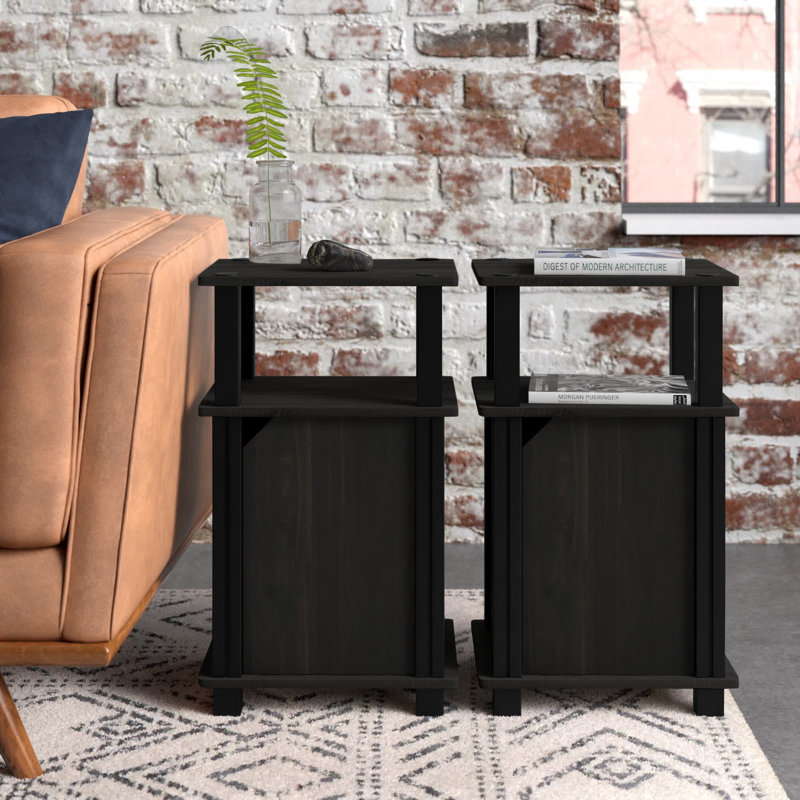 Margarida End Table Set, Espresso, 2
