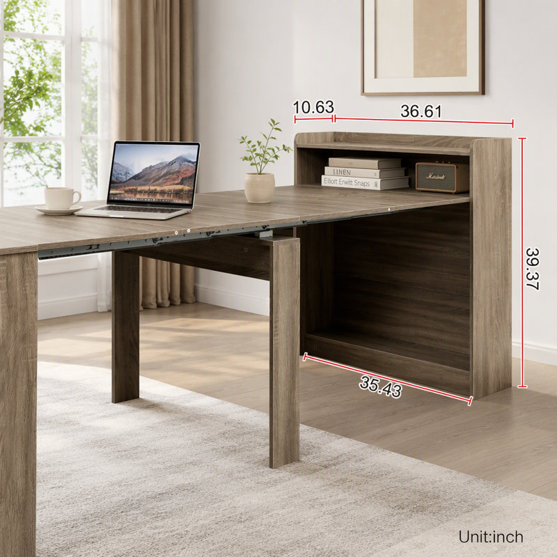 Extendable Dining Table, Barnwood