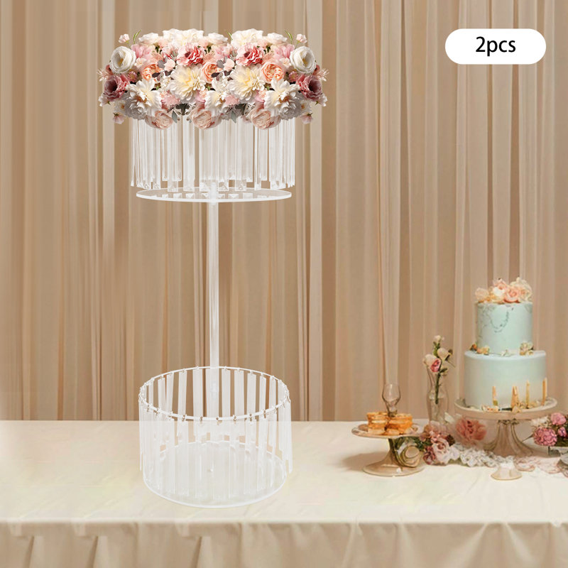 2-Tier Clear Acrylic Flower Rack