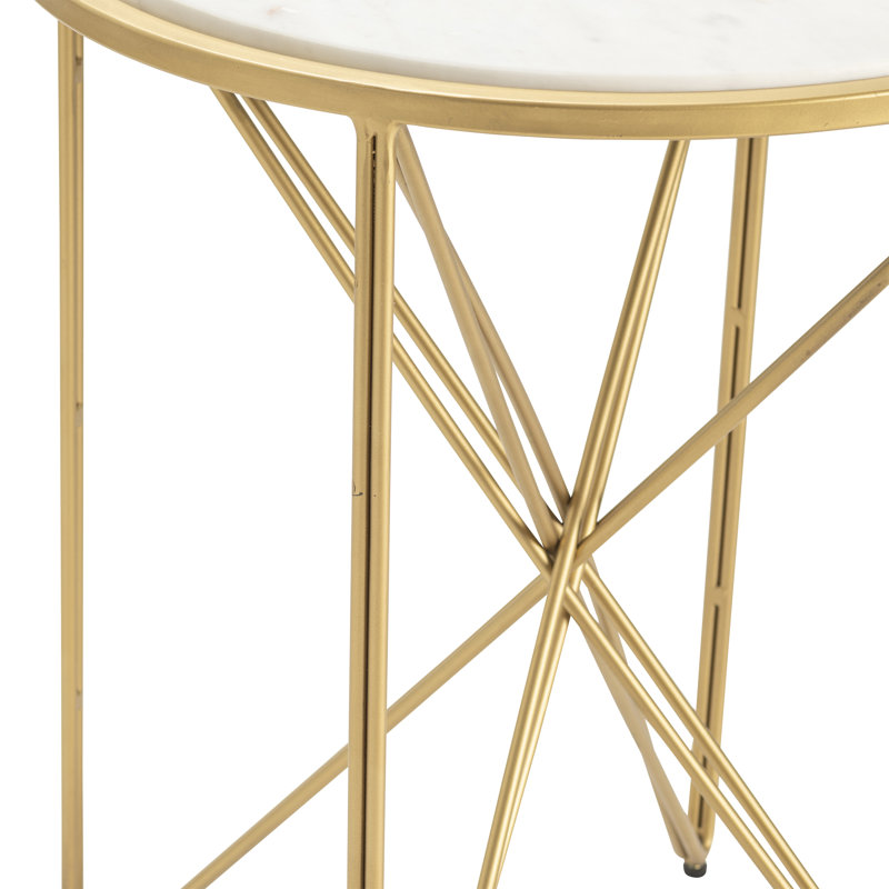 Marble Top End Table