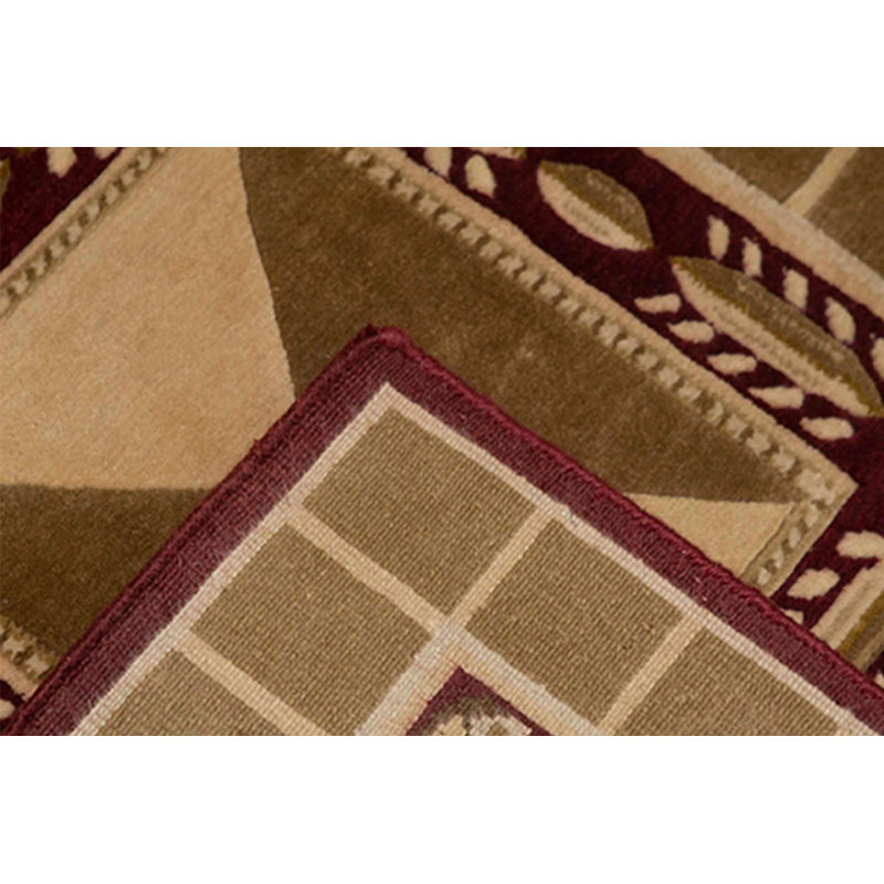 Tapis rouge noué à la main de haute qualité