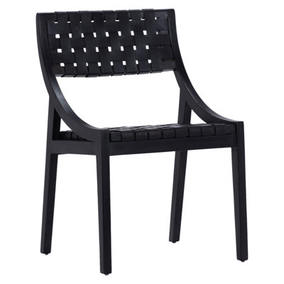 Chaise d'appoint en cuir Bergholt Florian