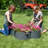 Rotisha Outdoor 4-Leaf Clover Galvanized Steel Raised Garden Bed - Gray-1264130260
