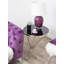 Krista Glass Top Cross Legs End Table-37718436