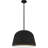 Aaila 4 - Light Matte Black Dome Pendant