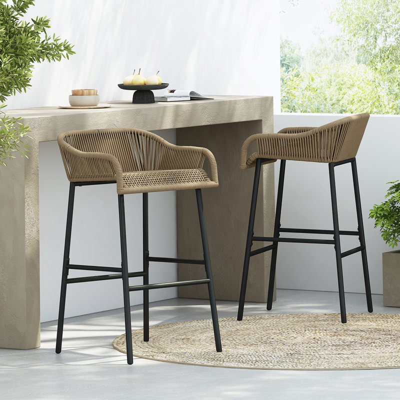 Ensemble de 2 tabourets de bar à pousser