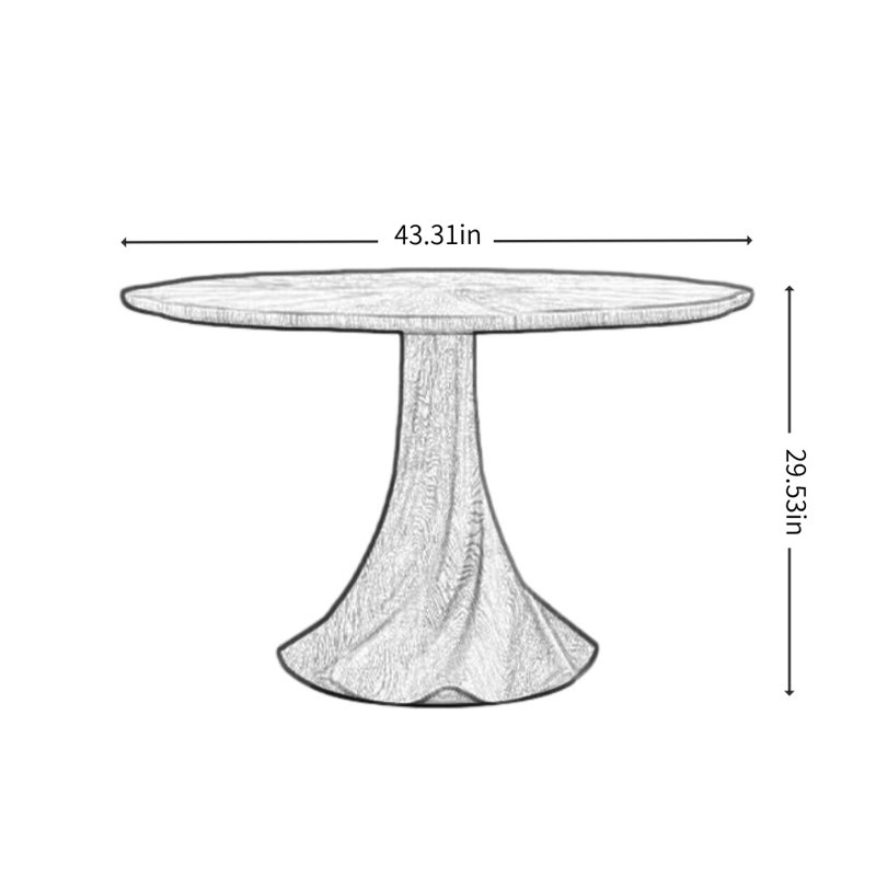 Simple and Retro Creative Design Dining Table