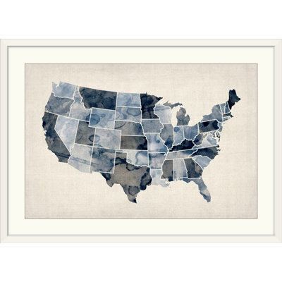 «Carte des États-Unis d'Amérique» par Bellen, impression