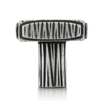 BARNARD SQUARE KNOB; ARTISAN PEWTER FINISH